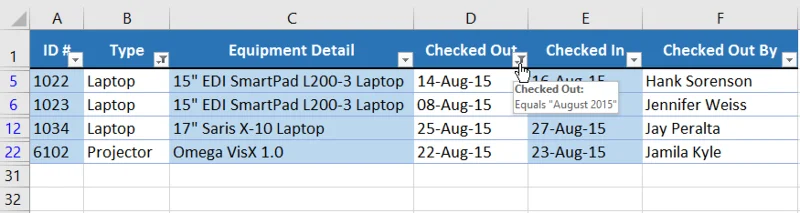 Excel 2019 (Bölüm 19): Verileri filtreleme