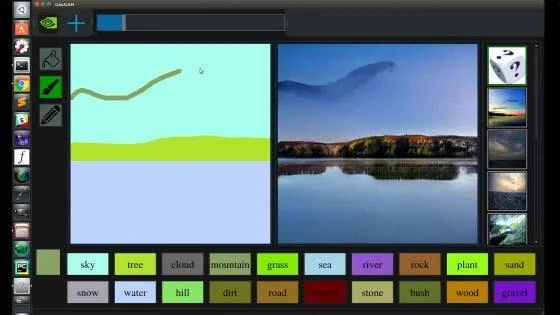 Admire o novo aplicativo de IA da Nvidia: transforme rabiscos no estilo MS Paint em "obras-primas" artísticas