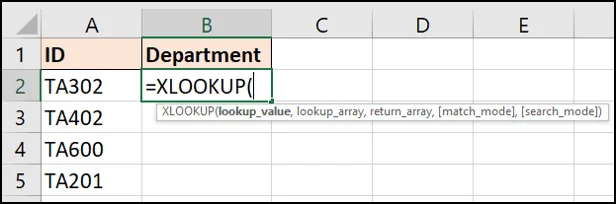 Excel'de XLOOKUP işlevi nasıl kullanılır?