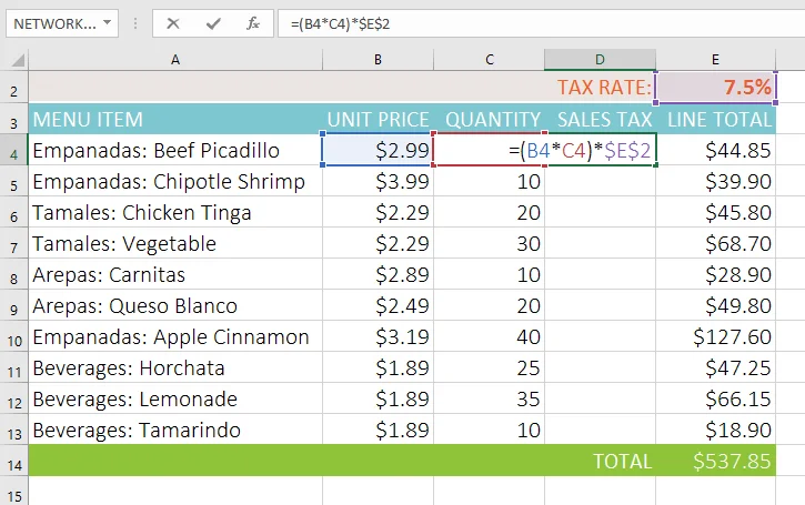 Excel 2019 (Bölüm 14): Göreli ve mutlak hücre başvuruları