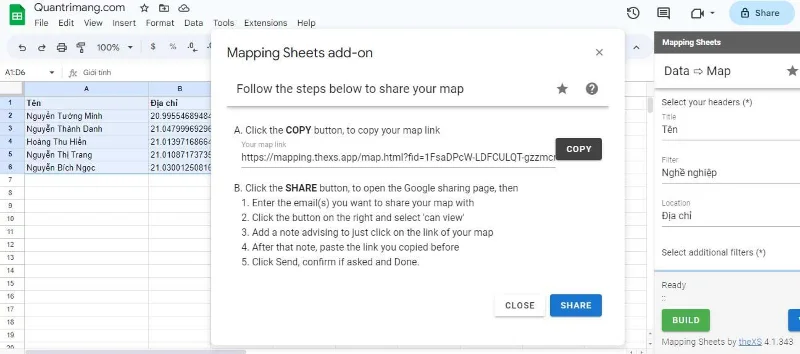 So erstellen Sie benutzerdefinierte Karten in Google Sheets