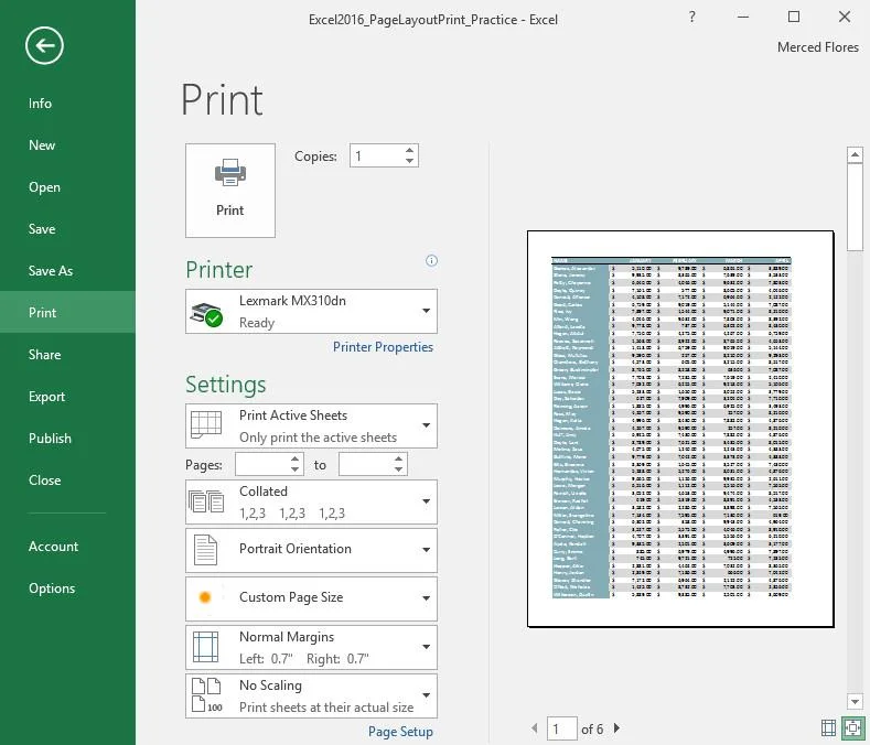 Excel 2016 - Ders 12: Excel'de sayfaları biçimlendirme ve elektronik tabloları yazdırma
