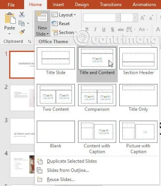 PowerPoint 2016: Slaytın temelleri