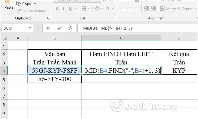 Excel'de BUL işlevi nasıl kullanılır?