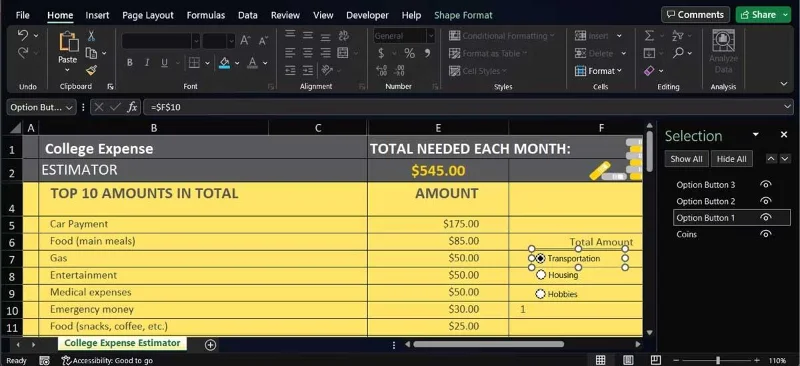 Excel'de radyo düğmeleri nasıl eklenir ve özelleştirilir