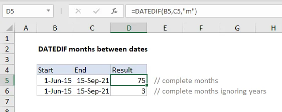 Funzione DATA.SE in Excel