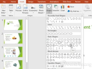 PowerPoint 2016: Praca z kształtami (Kształty)