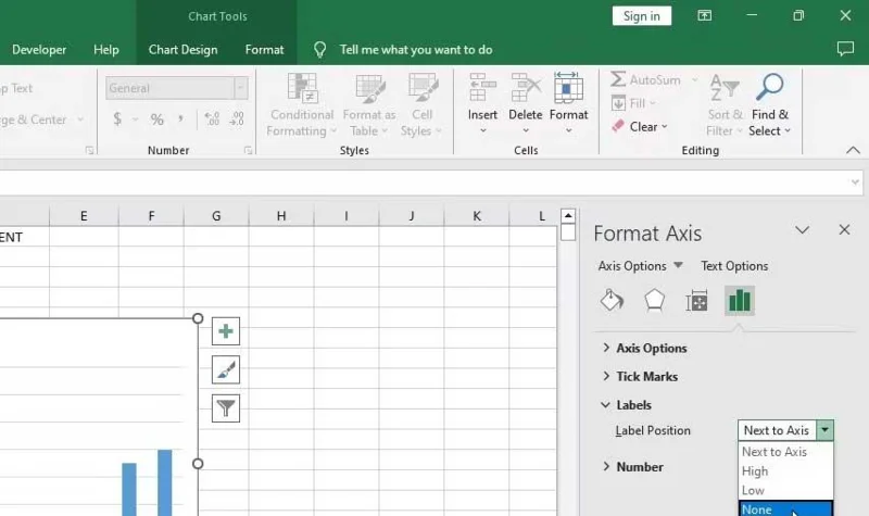 Nessuno per nascondere in Excel