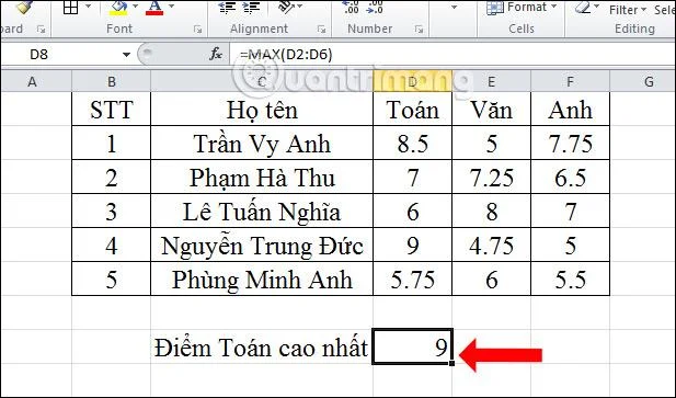 Excel'de Min, Max işlevleri nasıl kullanılır?