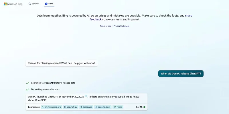 9 diferenças principais entre ChatGPT e AI Chatbot do Bing
