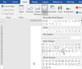 Vollständige Anleitung zu Word 2016 (Teil 18): So fügen Sie Formen hinzu