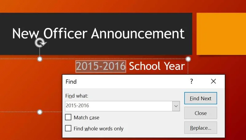 PowerPoint 2019 (część 9): Korzystanie z funkcji Znajdź i zamień