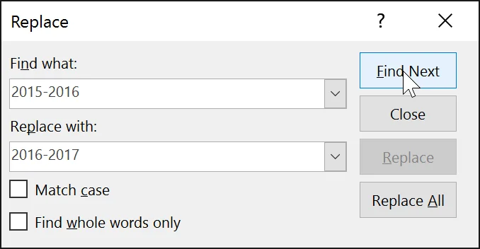PowerPoint 2019 - Zamień