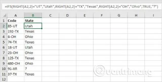 Excel 2016da ANAHTAR işlevi nasıl kullanılır