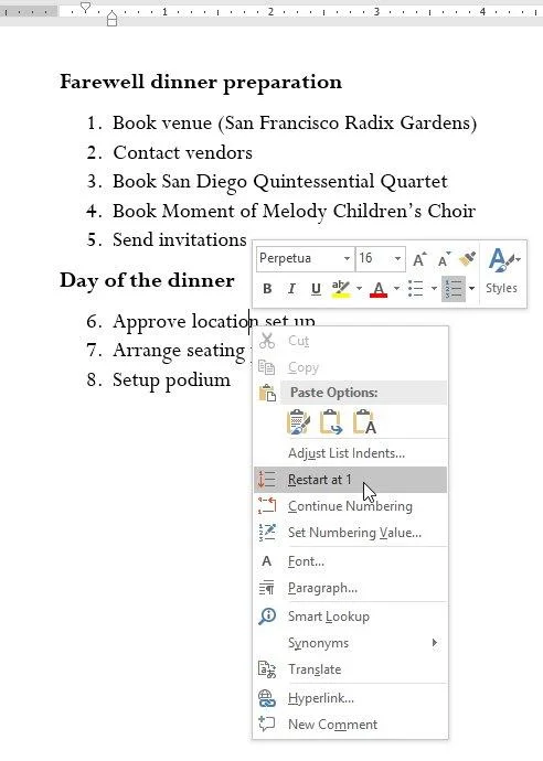 Vollständiger Leitfaden zu Word 2016 (Teil 8): Erstellen Sie eine Liste
