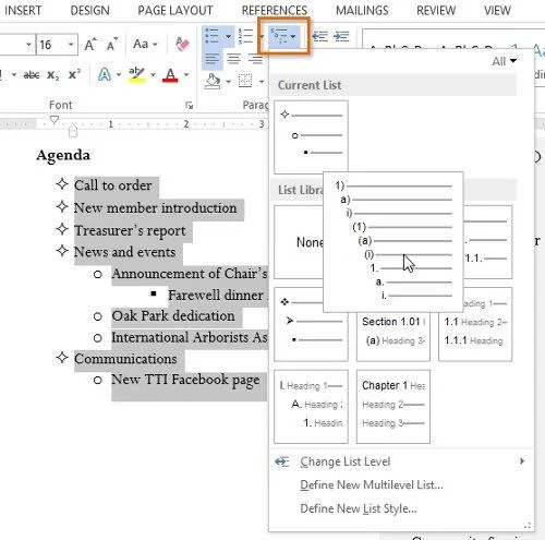 Vollständiger Leitfaden zu Word 2013 (Teil 10): Aufzählungszeichen, Nummerierung, mehrstufige Liste in Microsoft Word