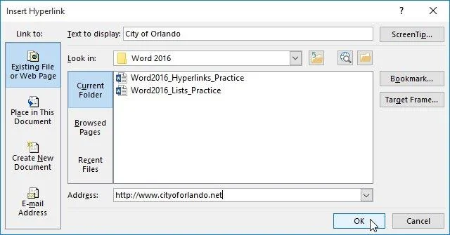 Vollständiger Leitfaden zu Word 2016 (Teil 9): Verwenden von Hyperlinks