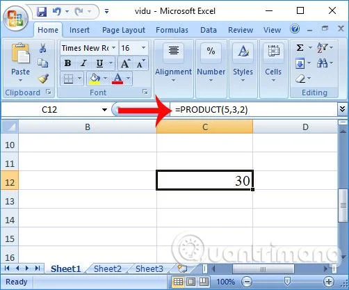 Excel'de çarpma işlevi (ÇARPIM işlevi) nasıl kullanılır?