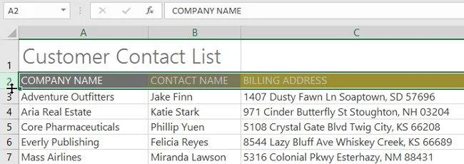 Excel 2016 - Ders 6: Excel'deki sütunların, satırların ve hücrelerin boyutunu değiştirme