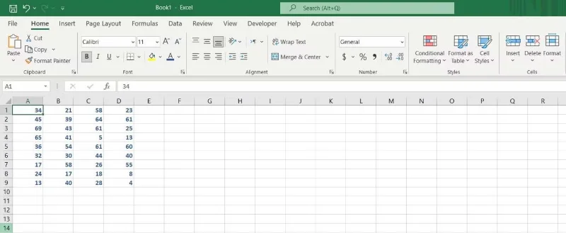 Fungsi mengimbangi dalam Excel