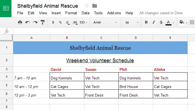 Google Sheets (Teil 3): Zellen formatieren