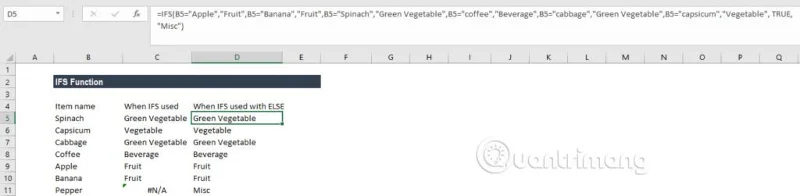 Excel'de IFS işlevi, kullanımı ve özel örnekler
