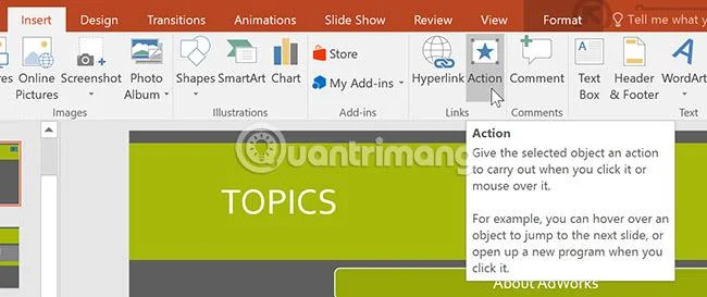 PowerPoint 2016: PowerPoint'teki eylem düğmeleri