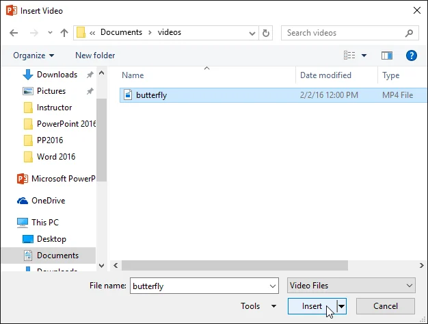 PowerPoint 2019 (часть 19): вставка видео