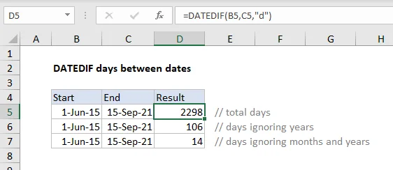 Funzione DATA.SE in Excel