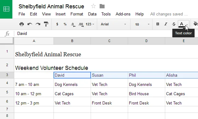 Google Sheets (Teil 3): Zellen formatieren