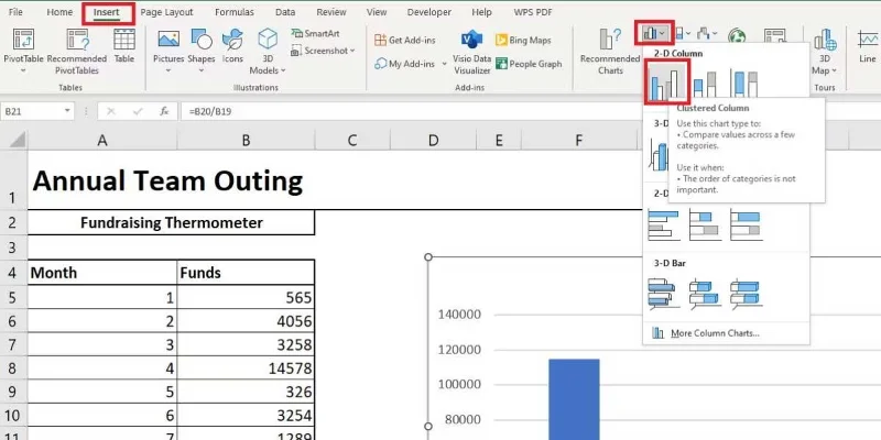 Excel'de termometre şablonu nasıl yapılır