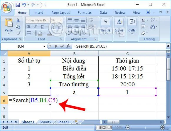Excel'de Arama işlevi nasıl kullanılır?