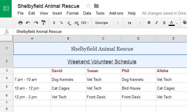 Google Sheets (Teil 3): Zellen formatieren
