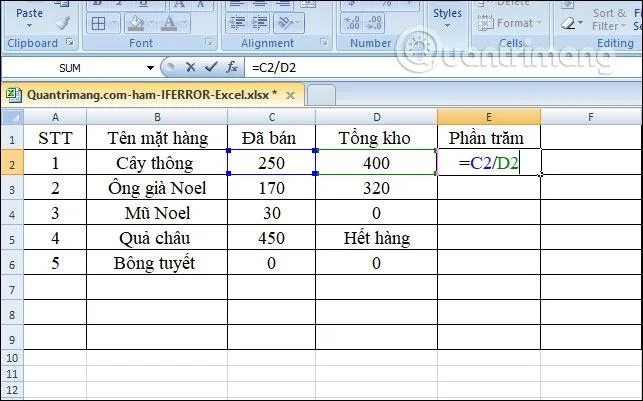 IFERROR-Funktion in Excel, Formel und Verwendung