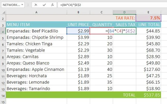 Excel 2016 - Ders 15: Göreli ve mutlak hücre başvuruları