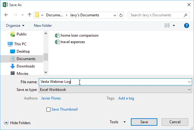 Excel 2019 (Partie 3)&nbsp;: Enregistrez et partagez des classeurs