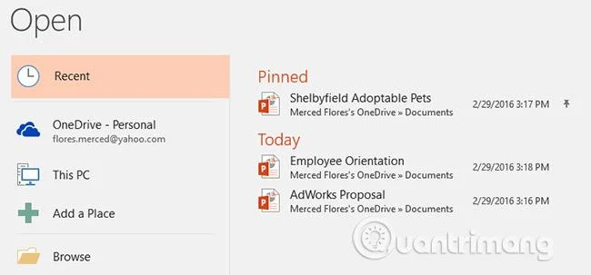 PowerPoint 2016: создание и открытие презентаций