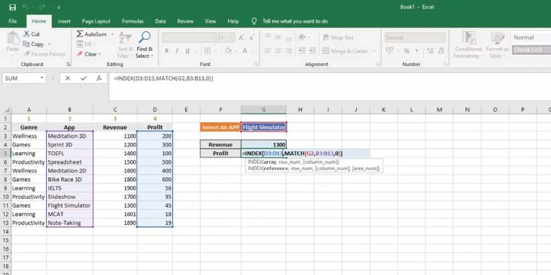 Excel'de Eşleştirme işlevi: Örneklerle Eşleştirme işlevi nasıl kullanılır?