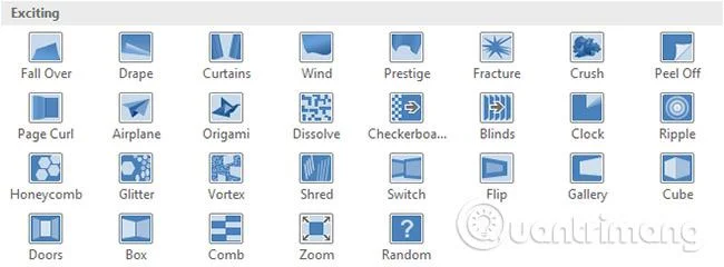 PowerPoint 2016: применение эффектов перехода