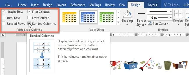 So fügen Sie Tabellen in Word 2016 ein und erstellen sie