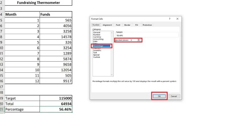 Excel'de termometre şablonu nasıl yapılır