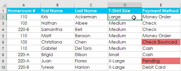 Excel 2019 (Bölüm 18): Verileri sıralama