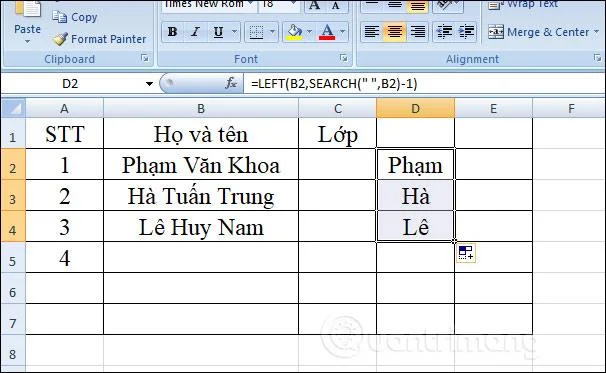 LEFT işlevi, Excel'de sol karakter dizesini kesme işlevinin nasıl kullanılacağı