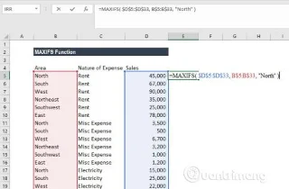 Excel 2016da MAXIFS işlevi nasıl kullanılır?