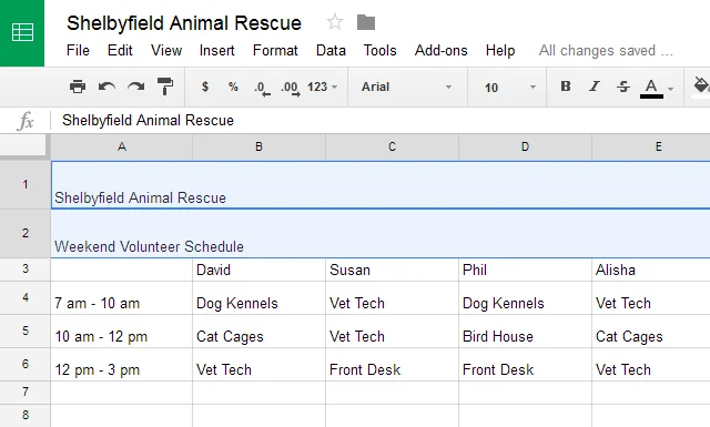Google Sheets (Teil 3): Zellen formatieren