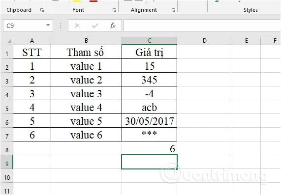 Fonction COUNTA dans Excel, fonction pour compter les cellules contenant des données avec une utilisation spécifique et des exemples