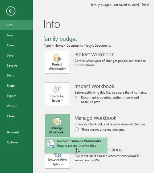 Excel 2016 - Leçon 4&nbsp;: Comment stocker et partager des feuilles de calcul