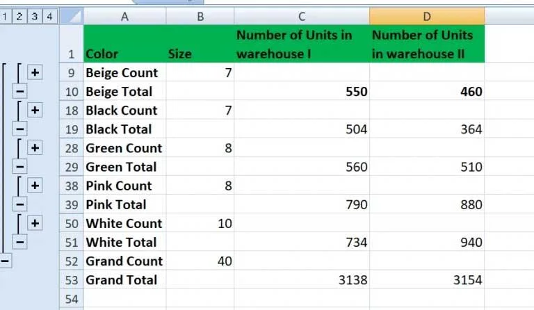 Funzione SUBTOTALE: formula e come utilizzare la funzione SUBTOTALE in Excel