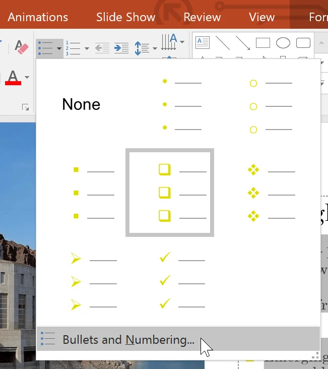 PowerPoint 2019 (Parte 12): Elenco