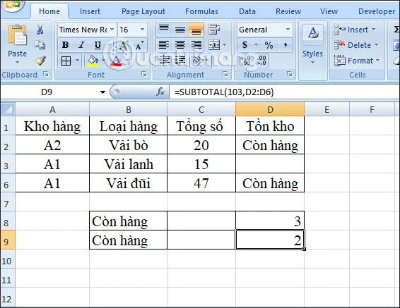 Funzione SUBTOTALE: formula e come utilizzare la funzione SUBTOTALE in Excel